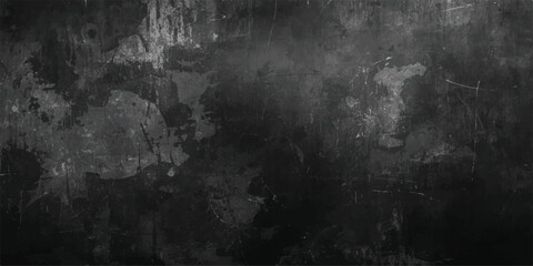 Obraz premium Dark Gray and black Cement concrete wall, abstract texture backgrounds with with copy space for design, grunge charcoal old aged .blackboard chalkboard wall floor elegant texture.