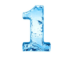 Ice Sculpture of Number One.