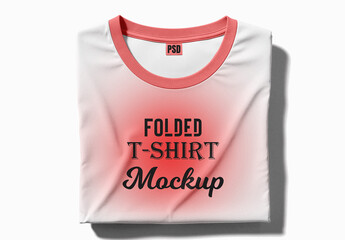 Folded T Shirt Mockup