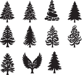 Obraz premium Multiple Tree Vector design 