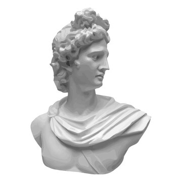 Hyperrealistic greek bust