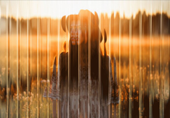 Fractured Glass Photo Effect Mockup Template