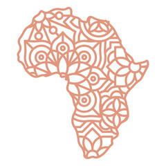 Africa Mandala Map © Vexels