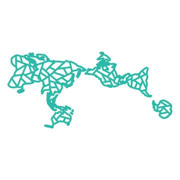 World geometric map