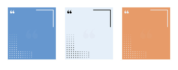 Minimal Quote Template Set &ndash; Modern Social Media Square Post Design