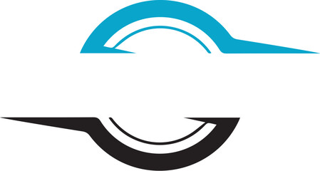 Obraz premium Abstract Circular Swoosh Logo Design.