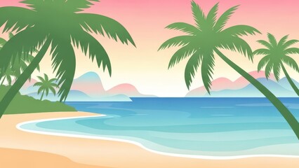 palm tree on the beach