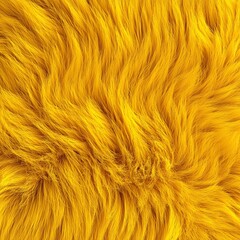 Sunshine Yellow Fur Texture Close-up