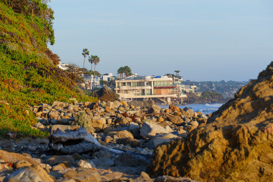 Malibu Rocky Beach View With Oceanfront Property Under Construction