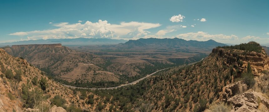 View of Salt River Canyon from Becker Butte Lookout on US Highway 60 near Whiteriver, Arizona