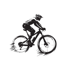 Naklejka premium silhouette of a bike