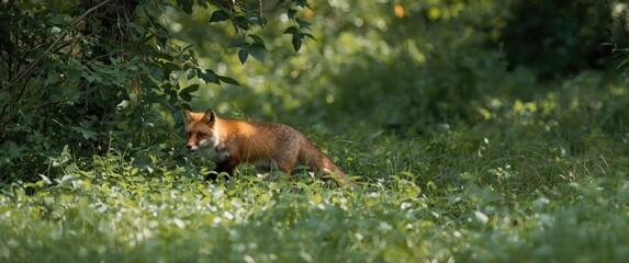 Obraz premium Wild fox in its habitat