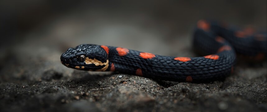 Eastern Mud Snake (Farancia abacura): Black and Red Snake