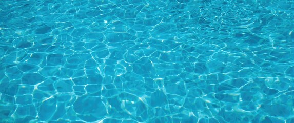 Obraz premium Swimming pool with rippled water and intricate background