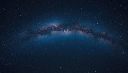 Fototapeta premium Milky Way galaxy with dense star fields and cosmic dust, used for astronomical observation