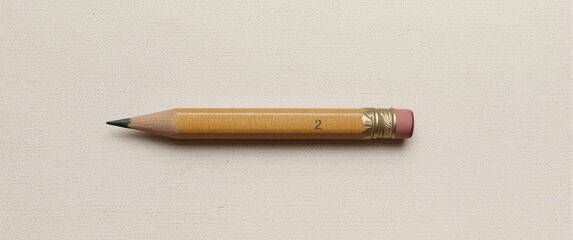 Obraz premium Depiction of a used-up number 2 pencil in still life