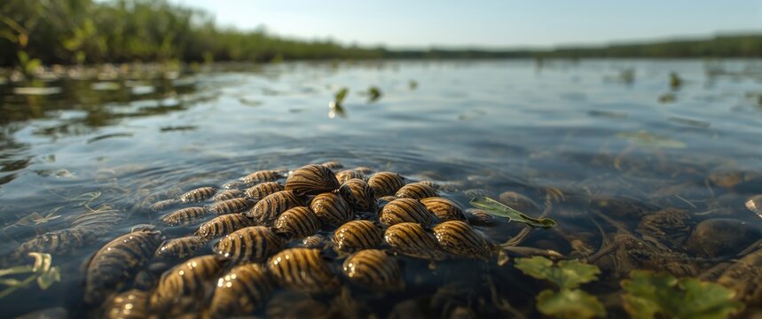 Invasive mussel species: Dreissena polymorpha