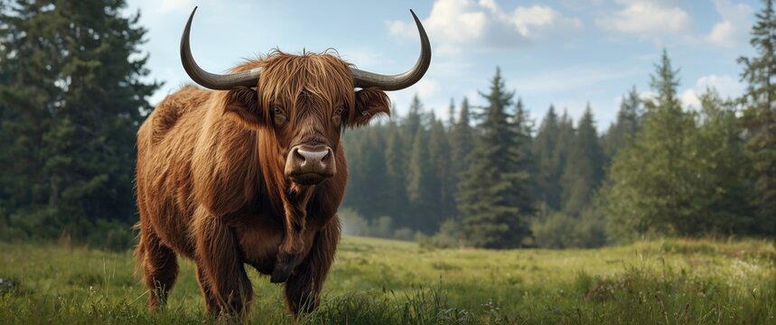 The Dangerous and Beautiful Aurochs Animal in the Wild