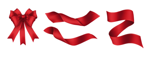 Gift ribbon decoration transparent background festive graphics celebration