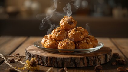 Zucchini dough bites with nuts and raisins, designed for nutritious homemade treats, World Food Day