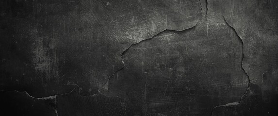Old-fashioned black paper surface featuring grain texture and torn page details