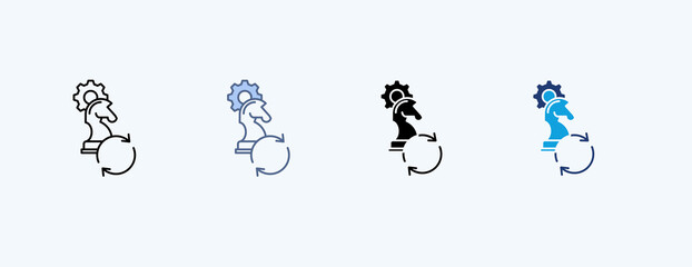 Recovery Strategy Multiple Icon Illustration Vector