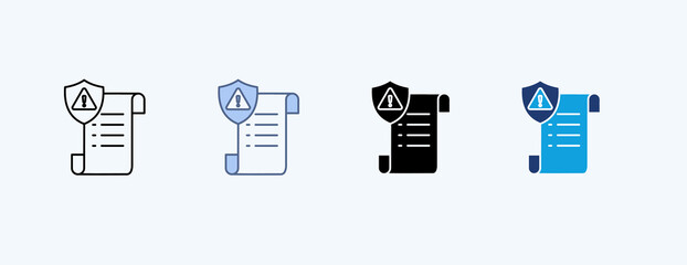 Contingency Planning Multiple Icon Illustration Vector