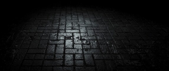 Grainy and Bumpy Black Tile for Subway Floors