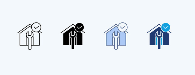 Service Restoration Multiple Icon Illustration Vector