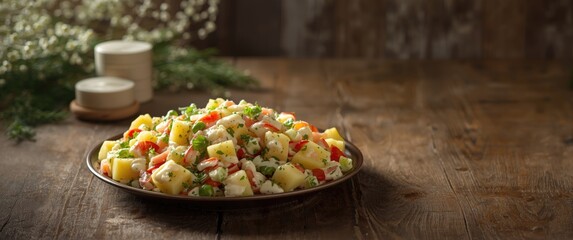 Obraz premium Traditional Czech Festive Potato Salad