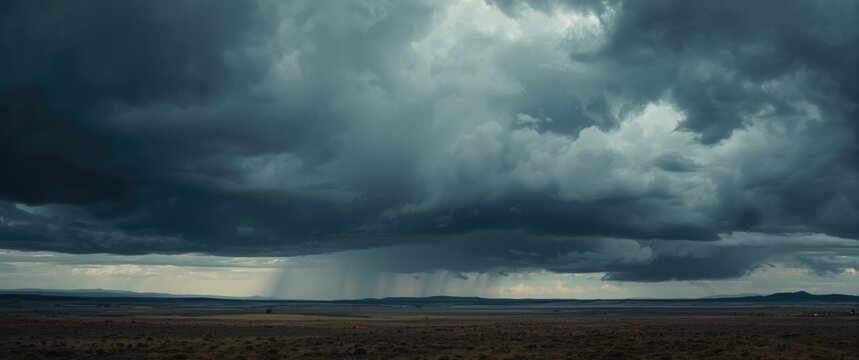 Scene of a dark, cloudy sky prior to a storm