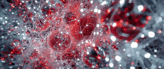 Vivid fiber optics abstract design