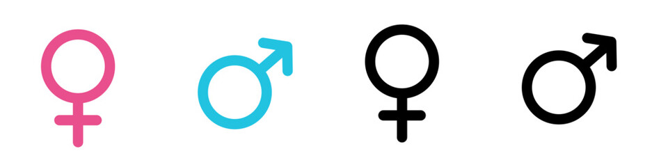 gender sign ,Sex sign, male and female gender sign, icon, vector