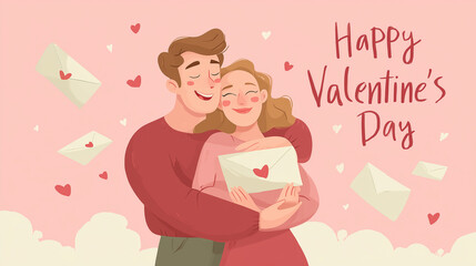 Couple in love. Valentine's Day.