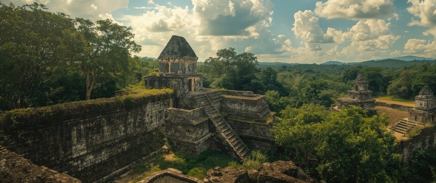 Kohunlich: Ruins of the ancient Mayan city in Quintana Roo, Mexico