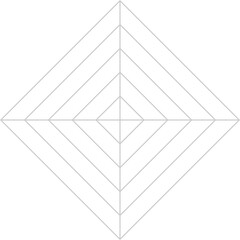 四角形のレーダーチャートの背景、クモの巣状のグラフ