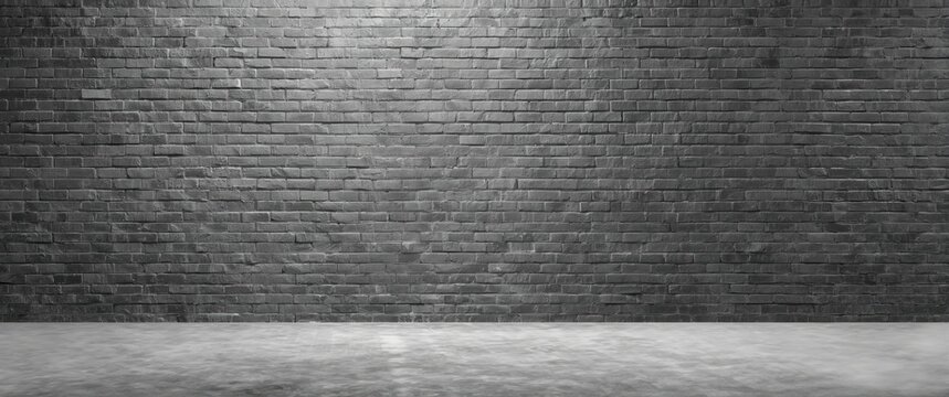 Background of gray color brick wall