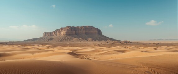 Obraz premium Desert landscape along the Jordanian border in Israel