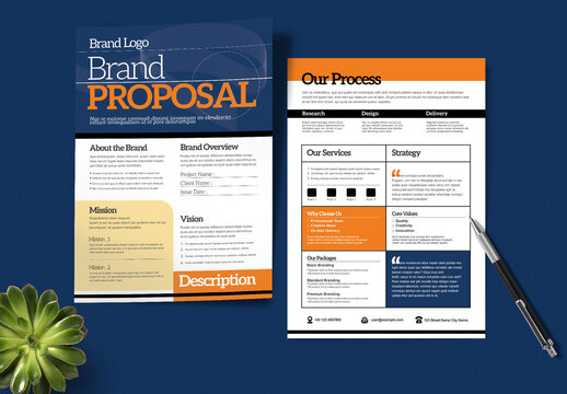 Modern Brand Proposal Flyer Layout