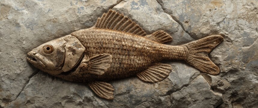 Eocene Knightia Fish Fossil from North America Featuring Clipping Path