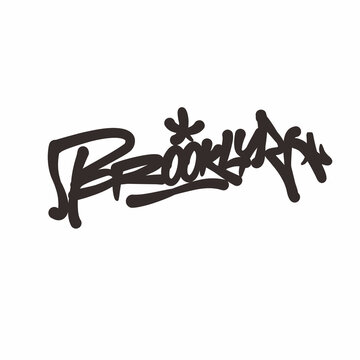 Graffiti Tag Brooklyn Marker Fatcap Style 
