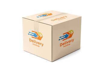Mailing Box Shipping Carton Mockup
