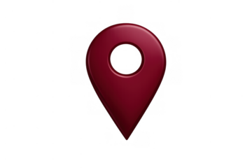 Red 3d location marker pin representing destination, navigation, mapping, gps, finding place, and travel symbol