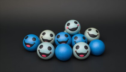 black and white balls