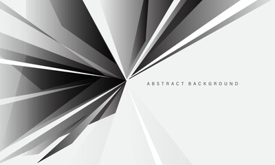 Abstract black tone polygon geometric on white design modern luxury background vector