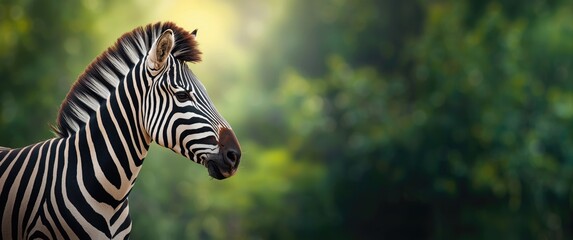 Fototapeta premium Background with zebra portrait