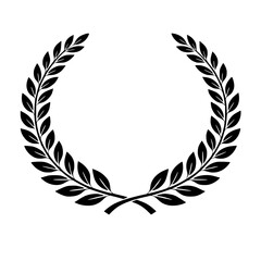 Simple Laurel Wreath Design © Motin