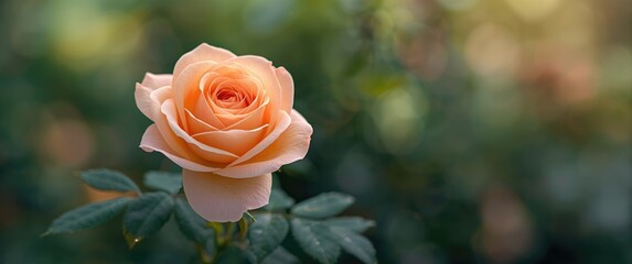 Elegant apricot Rose flower