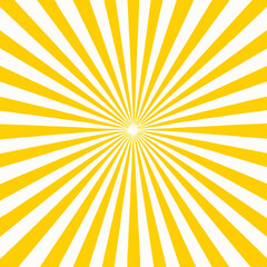 Bright Yellow Sunburst Design