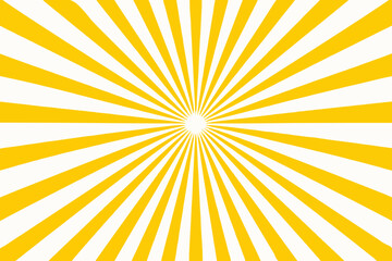 Simple Yellow Sunburst Design